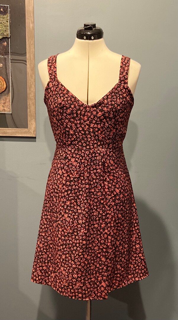 Ditsy Floral Midi Dress with Side Slit | MakerPlace by Michaels Ditsy Floral Midi Dress with Side Slit | MakerPlace by Michaels